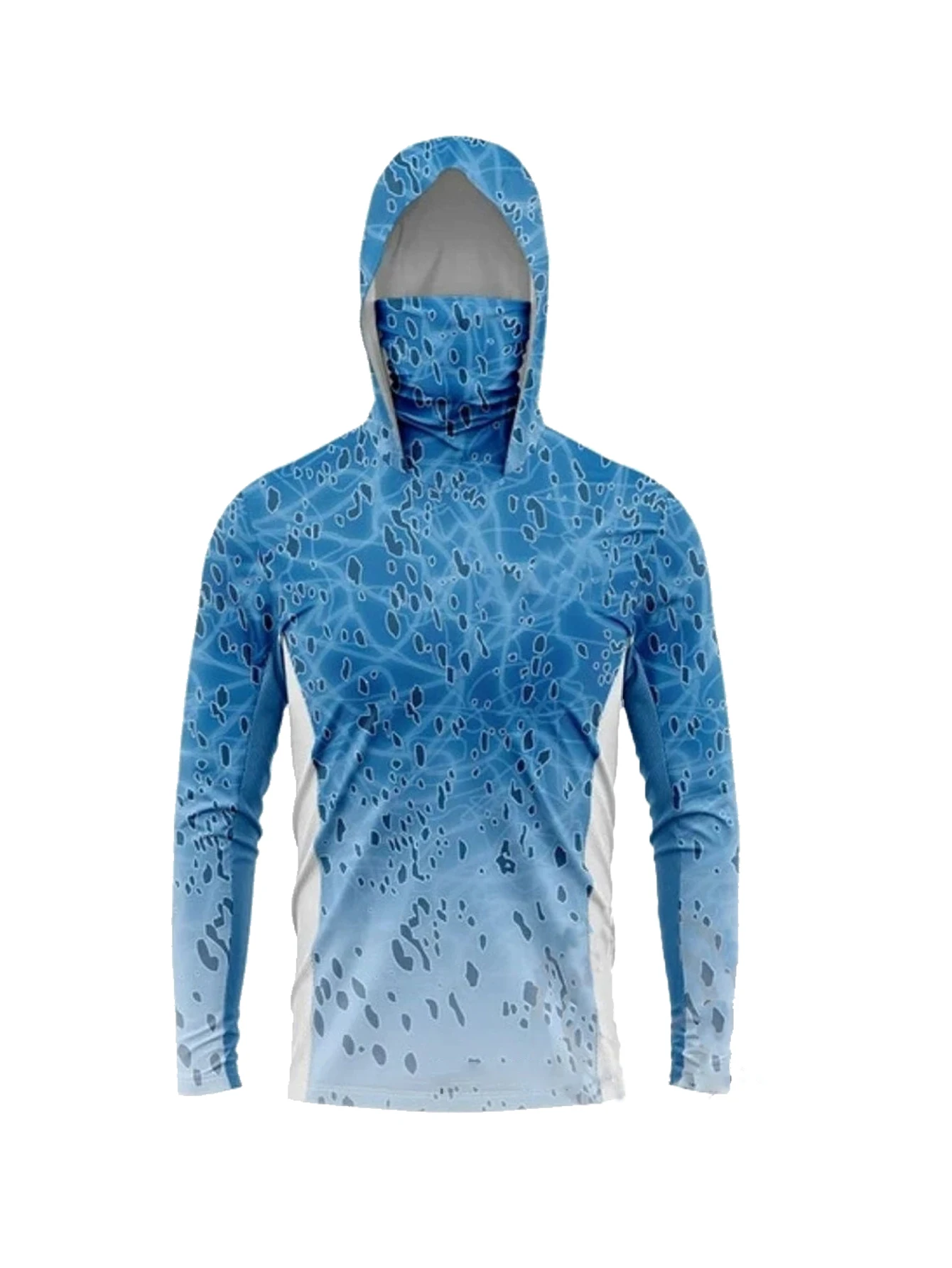 Fishing Mask Sun Protection - Мужская толстовка с длинным рукавом для
