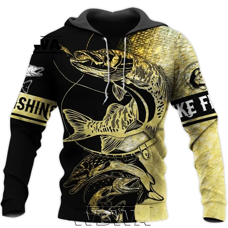 Fishing Hoodie - Мужская толстовка с капюшоном в стиле