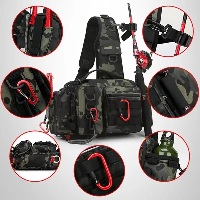 Тактическая поясная сумка для  – обзор и цена Fishing Backpack